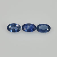 5x3 mm Natural Calibrated Blue Sapphire Loose Gemstone Oval Cut