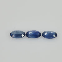 5x3 mm Natural Calibrated Blue Sapphire Loose Gemstone Oval Cut