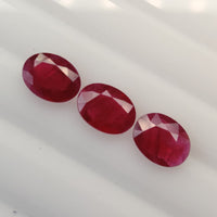 8x6 MM Natural Ruby Loose Gemstone Oval Cut