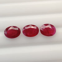 8x6 MM Natural Ruby Loose Gemstone Oval Cut