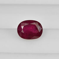 0.91 cts Natural Thai Ruby Loose Gemstone Oval Cut