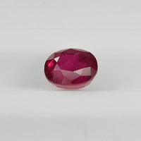 1.20 cts Natural Thai Ruby Loose Gemstone Oval Cut