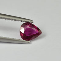 0.56 cts Natural Burma Ruby Loose Gemstone Pear Cut