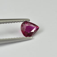 0.56 cts Natural Burma Ruby Loose Gemstone Pear Cut