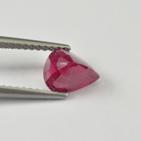 0.96 cts Natural Burma Ruby Loose Gemstone Pear Cut
