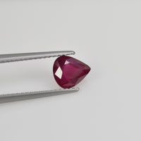 1.46 cts Natural Burma Ruby Loose Gemstone Pear Cut