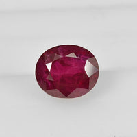 1.35 cts Natural Thai Ruby Loose Gemstone Oval Cut