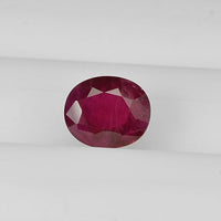 0.87 cts Natural Thai Ruby Loose Gemstone Oval Cut