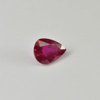 0.97 cts Natural Burma Ruby Loose Gemstone Pear Cut