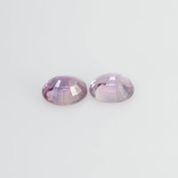 1.47 cts Natural Fancy Sapphire Loose Pair Gemstone Oval Cut