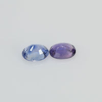 0.46 cts Natural Fancy Sapphire Loose Pair Gemstone Oval Cut