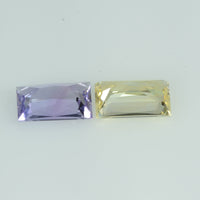 1.37 cts Natural Fancy Sapphire Loose Pair Gemstone Baguette Cut
