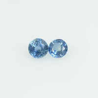 3.7 mm Natural Blue Sapphire Loose Gemstone Round Cut