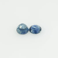 4 mm Natural Blue Sapphire Loose Gemstone Round Cut