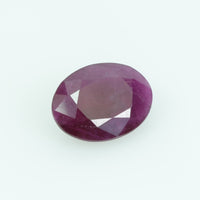 1.39 cts Natural Burma Ruby Loose Gemstone Oval Cut
