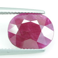4.14 Cts Natural Ruby Loose Gemstone Oval Cut
