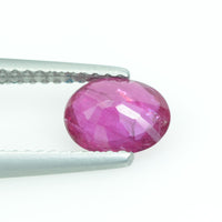 1.00 Cts Natural Ruby Loose Gemstone Oval Cut