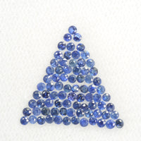 0.8-2.0 mm Natural BlueSapphire Loose Gemstone Round Diamond Cut Pk Quality Color