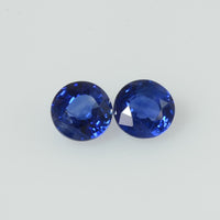 4.1-4.2 mm Natural Blue Sapphire Loose Gemstone Round Diamond Cut