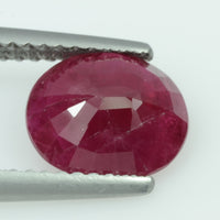 1.96 cts Natural Burma Ruby Loose Gemstone Oval Cut