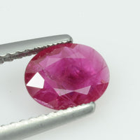 0.78 cts Natural Burma Ruby Loose Gemstone Oval Cut