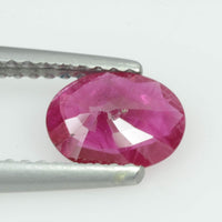0.78 cts Natural Burma Ruby Loose Gemstone Oval Cut