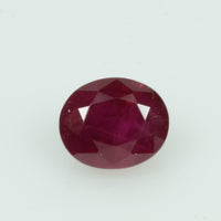 1.00 Cts Natural Burma Ruby Loose Gemstone Oval Cut