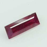 1.19 Cts Natural Burma Ruby Loose Gemstone Baguette Cut