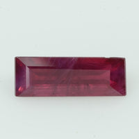 1.19 Cts Natural Burma Ruby Loose Gemstone Baguette Cut