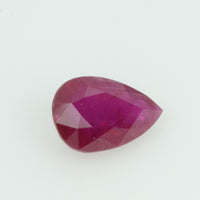 0.85 Cts Natural Burma Ruby Loose Gemstone Pear Cut