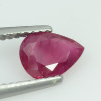 1.08 Cts Natural Burma Ruby Loose Gemstone Pear Cut
