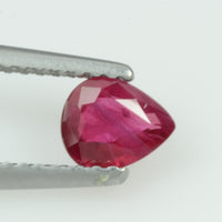 0.59 Cts Natural Burma Ruby Loose Gemstone Pear Cut