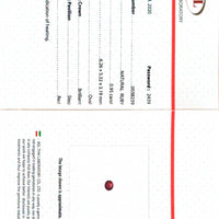 0.95 cts Natural Ruby Loose Gemstone Oval Cut