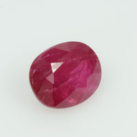 1.23 cts Natural Burma Ruby Loose Gemstone Oval Cut