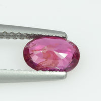 0.76 cts Unheated Natural Burma Ruby Loose Gemstone Oval Cut