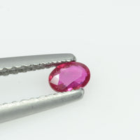 0.15 cts Natural Burma Ruby Loose Gemstone Oval Cut