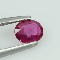 0.54 Cts Natural Vietnam Ruby Loose Gemstone Oval Cut
