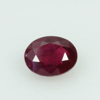 0.96 Cts Natural Burma Ruby Loose Gemstone Oval Cut