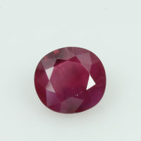 0.98 Cts Natural Burma Ruby Loose Gemstone Roundish Oval Cut