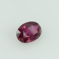 0.59 Cts Unheated Natural Burma Ruby Loose Gemstone Oval Cut