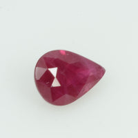 0.74 Cts Natural Burma Ruby Loose Gemstone Pear Cut