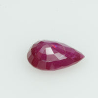 0.85 Cts Natural Burma Ruby Loose Gemstone Pear Cut