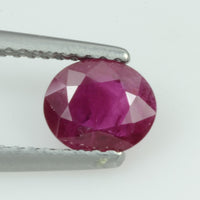1.00 Cts Natural Burma Ruby Loose Gemstone Oval Cut