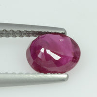 1.00 Cts Natural Burma Ruby Loose Gemstone Oval Cut