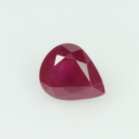 0.67 Cts Natural Burma Ruby Loose Gemstone Pear Cut