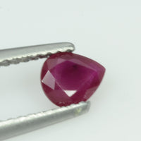 0.57 Cts Natural Burma Ruby Loose Gemstone Pear Cut