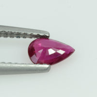 0.42 Cts Natural Ruby Loose Gemstone Pear Cut