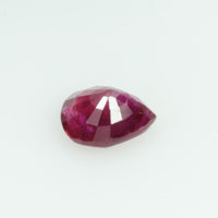 0.63 Cts Natural Burma Ruby Loose Gemstone Pear Cut