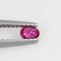 0.16 Cts Natural Ruby Loose Gemstone Oval Cut