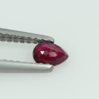 0.32 Cts Natural Ruby Loose Gemstone Pear Cut